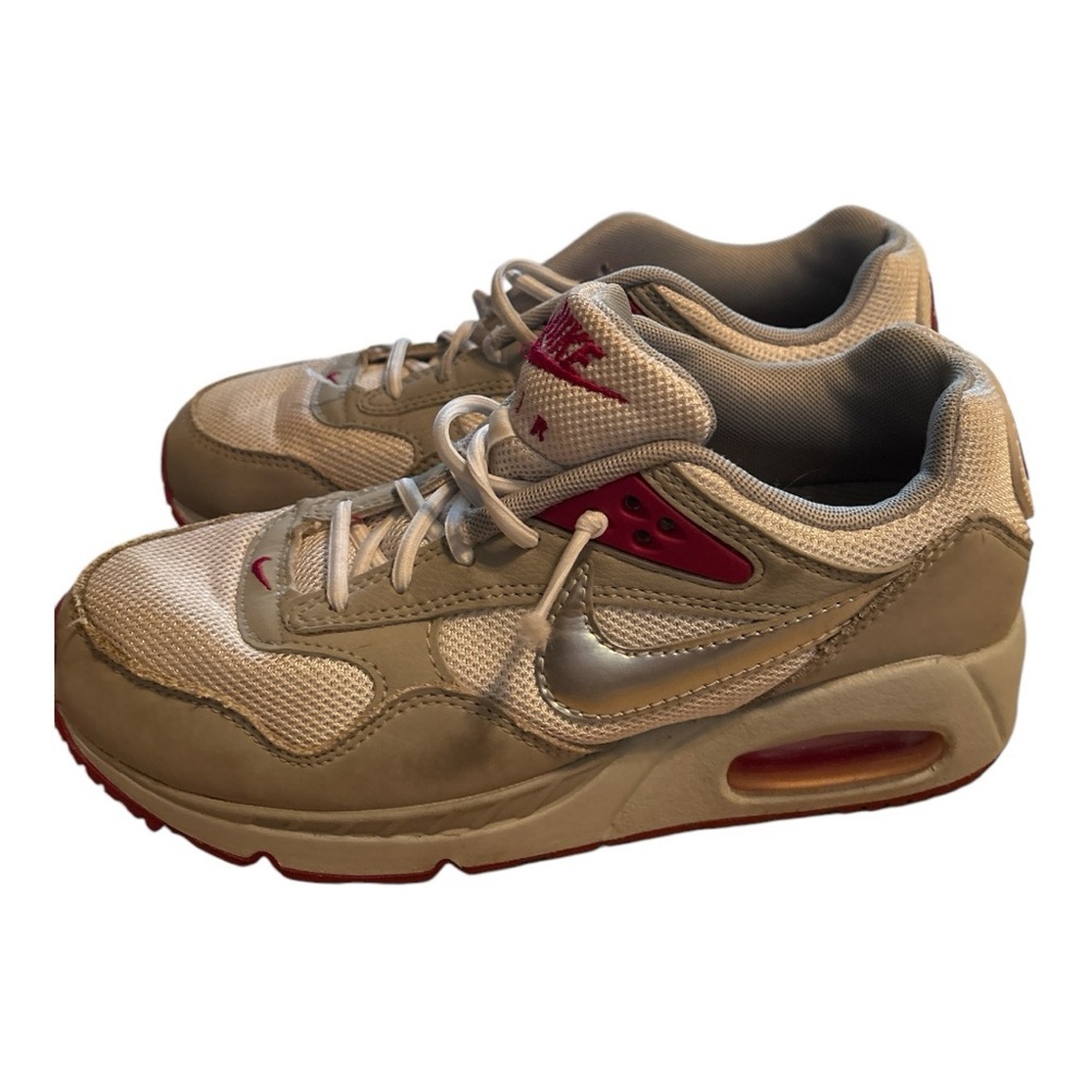 Nike Air Max Sneakers - Silver and Pink Accents Size 5 Flaws - Picture 2 of 7